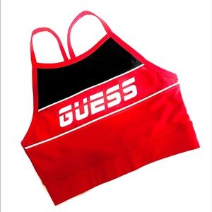 Red Guess Sports Bra